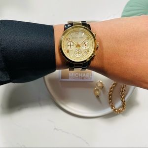 Michael Kors| Tortoise and Gold Watch